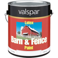 Valspar Latex Paint & Primer In One Flat Barn & Fence Paint  Red  1 Gal.