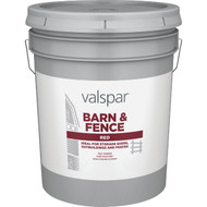 Valspar Latex Paint & Primer In One Flat Barn & Fence Paint  Red  5 Gal.