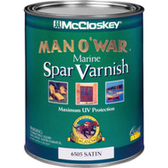 McCloskey Man O'War VOC Satin Spar Interior & Exterior Varnish  Quart
