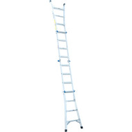 Werner 15 Ft. Aluminum Multi-Position Telescoping Ladder with 300 Lb. Load Capacity Type IA Ladder Rating