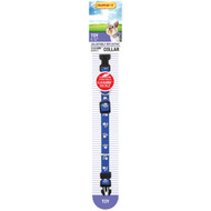 Westminster Pet Ruffin' it Reflective 8 In. to 12 In. Nylon Paw Print Dog Collar