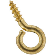 National #216-1_2 Brass Small Screw Eye (7 Ct.)