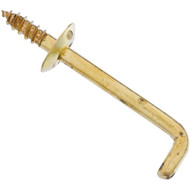 National 1-1_2 In. Solid Brass Shoulder Hook (2 Count)