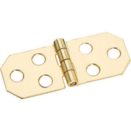 National 3_4 In. x 1-13_16 In. Brass Surface Mount Decorative Hinge (2-Pack)