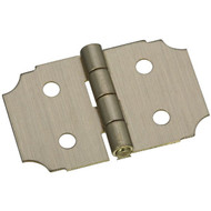 National 5_8 In. x 1 In. Antique Brass Decorative Hinge (2-Pack)