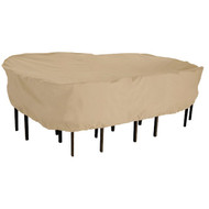 Classic Accessories 82 In. W. x 23 In. H. x 108 In. L. Tan Poly_PVC Table Cover