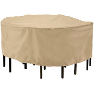 Classic Accessories 23 In. H. x 69 In. D. Tan Polyester_PVC Table Cover