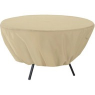 Classic Accessories 23 In. H. x 50 In. D. Tan Polyester_PVC Table Cover