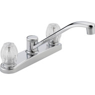 Peerless 2-Handle Knob Kitchen Faucet  Chrome