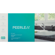 Peerless 1-Handle Lever Kitchen Faucet with Black Side Spray  Chrome