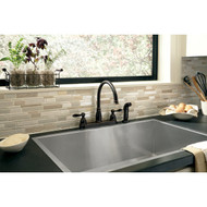 Delta Windemere 2-Handle Lever Kitchen Faucet with Side Spray  Oil-Rubbed Bronze