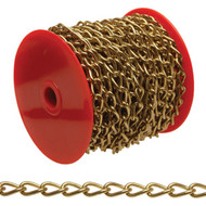 Campbell #70 82 Ft. Brass-Plated Metal Craft Chain