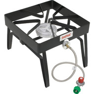 Bayou Classic 41 000 BTU Propane Gas Single Burner Patio Stove Steel Outdoor Cooker