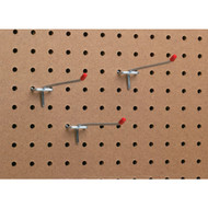 6 In. Light Duty Safety Tip Straight Pegboard Hook (3-Count)