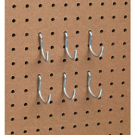 1-1_2 In. Curved Pegboard Hook (6-Count)
