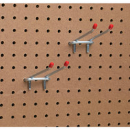 4 In. Double Arm Safety Tip Straight Pegboard Hook (2-Count)