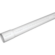 Charlotte Pipe 1-1_4 In. x 20 Ft. Cold Water PVC Pressure Pipe  SDR 26  Belled End