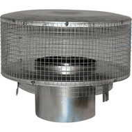 Comfort Flame 8 In. IHP Pipe Chimney Cap with Slip Section for Woodburning Fireplace