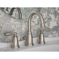 Moen Banbury 2-Handle Lever Widespread Bathroom Faucet with Pop-Up  Spot Resist Brushed Nickel