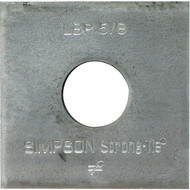 Simpson Strong-Tie 5_8 in. x 2 in. x 9_64 in. Steel Galvanized Bearing Plate