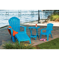 Adams RealComfort Pool Blue Resin Adirondack Chair