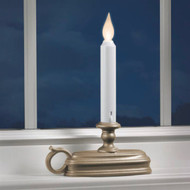 Xodus Deluxe 6 In. W. x 9 In. H. x 1.75 In. D. Pewter LED Battery Operated Candle