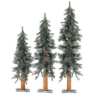 Sterling 2 Ft._3 Ft._4 Ft. Alpine Unlit Artificial Christmas Tree Set
