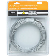 Campbell 1_8 In. x 100 Ft. Galvanized Pre-Cut Security Cable