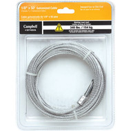 Campbell 1_8 In. x 50 Ft. Galvanized Pre-Cut Security Cable