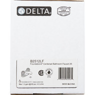 Delta Foundations Chrome 2-Handle Knob 4 In. Centerset Bathroom Faucet with Pop-Up