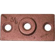 Jones Stephens 3_8 In. Copper-Plated Ceiling Flange