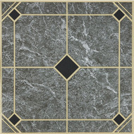 Home Impressions Blue and Gold 12 In. x 12 In. Vinyl Floor Tile (45 Sq. Ft._Box)