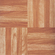Home Impressions Wood Fingerblock 12 In. x 12 In. Vinyl Floor Tile (45 Sq. Ft._Box)