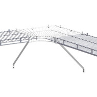 ClosetMaid 16 In. Shelf & Rod Wire Closet Corner Shelf Kit  White