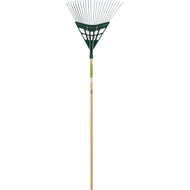 Best Garden 20 In. Steel Leaf Rake with 48 In. Wood Handle (22-Tine)