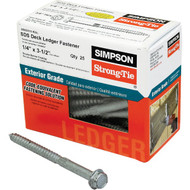 Simpson Strong-Tie Strong-Drive 1_4 In. x 3-1_2 In. SDS Ledger Deck Screw (25 Ct. Box)