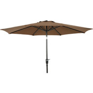 Outdoor Expressions 9 Ft. Aluminum Tilt_Crank Brown Patio Umbrella