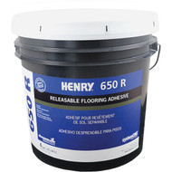Henry Releasable Bond Pressure Sensitive Fiberglass Sheet Vinyl Floor Adhesive  4 Gal.