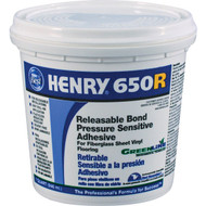 Henry Releasable Bond Pressure Sensitive Fiberglass Sheet Vinyl Floor Adhesive  Qt.