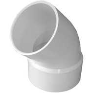 IPEX Canplas 3 In. SDR 35 45 Deg. PVC Sewer and Drain Street Elbow (1_8 Bend)