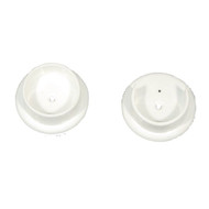 John Sterling Closet-Pro 1-1_4 In. Plastic Closet Rod Socket  White (2-Pack)
