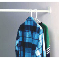 John Sterling Closet-Pro 18 In. to 30 In. x 1 In. Adjustable Closet Rod  White