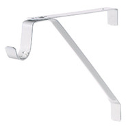 John Sterling Closet-Pro 12.40 In. H. x 12.40 In. D. Adjustable Closet Shelf & Rod Bracket  White