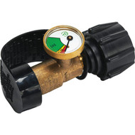 GrillPro 4-1_2 In. x 1-1_2 In. Brass Universal Fuel Indicator Gauge