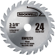 Rockwell Versacut 3-3_8 In. 24-Tooth Wood Circular Saw Blade