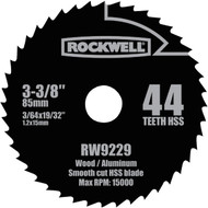 Rockwell Versacut 3-3_8 In. 44-Tooth Wood_Aluminum Circular Saw Blade
