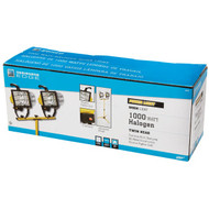 Southwire Power Light 16 000 Lm. Halogen Twin Head Telescoping Work Light