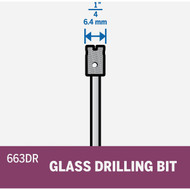 Dremel 1_4 In. Diamond Glass Drilling Bit