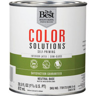 Do it Best Color Solutions Latex Self-Priming Semi-Gloss Interior Wall Paint  Neutral Base  1 Qt.