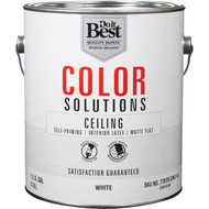 Do it Best Color Solutions Latex Self-Priming Flat Ceiling Paint  White  1 Gal.